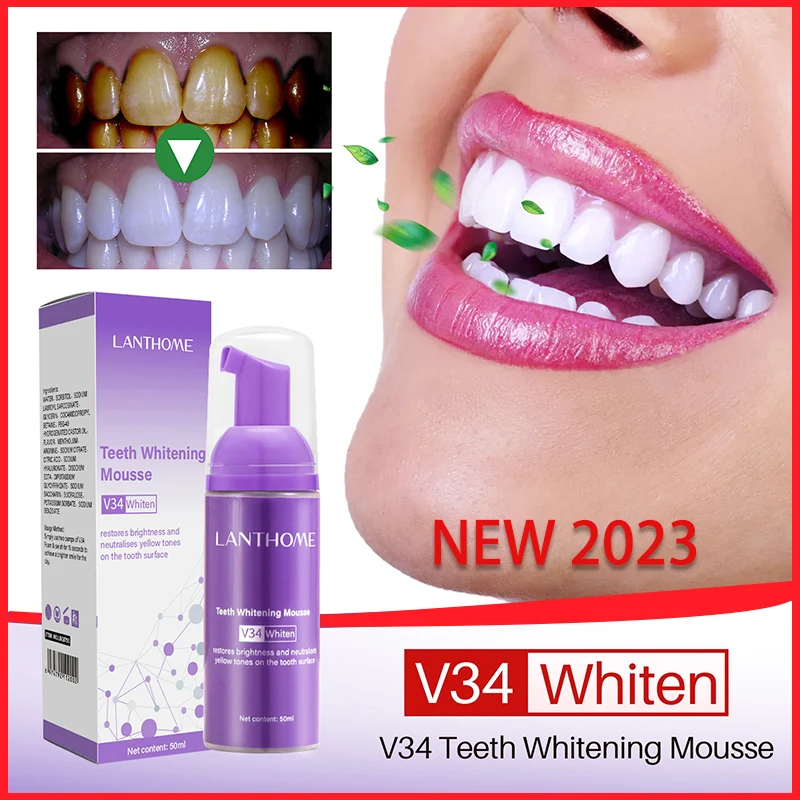

Ultra-Fine Mousse Foam Teeth Whitening Ultra-Fine Oral Cleaning Dissolve Tooth Stains Freshen Breath Clean Toot Toothpaste 50ml