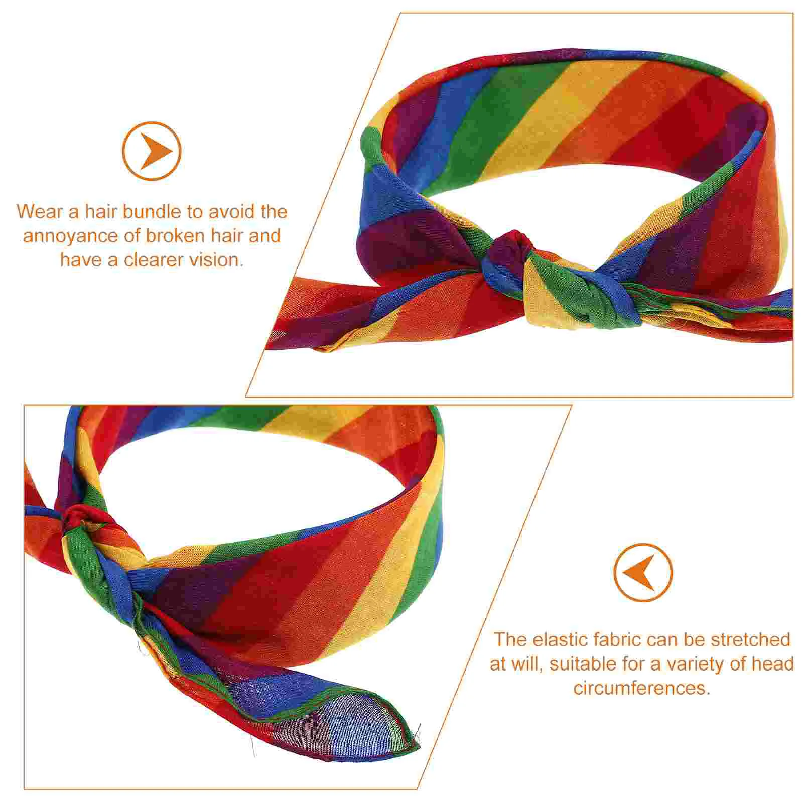 4-шт повязки для волос цветной полосатый тюрбан шарф бега йога фитнес повязка на