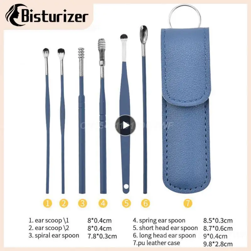 

Инструмент для удаления ушей из нержавеющей стали, набор для сбора воска для ушей, инструмент для ухода за ушами, ложка для ушей, ухочистка