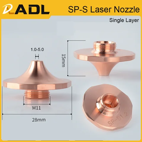 Лазерные сопла SP-S D28 M11 для Raytools Precitec WSX Hans HSG