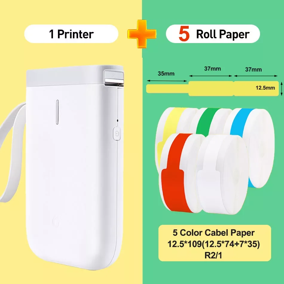 

New Niimbot D11 Portable label printer Pocket Cable Label Printer Bluetooth Thermal Label Price Tag Fast Printing Home Use