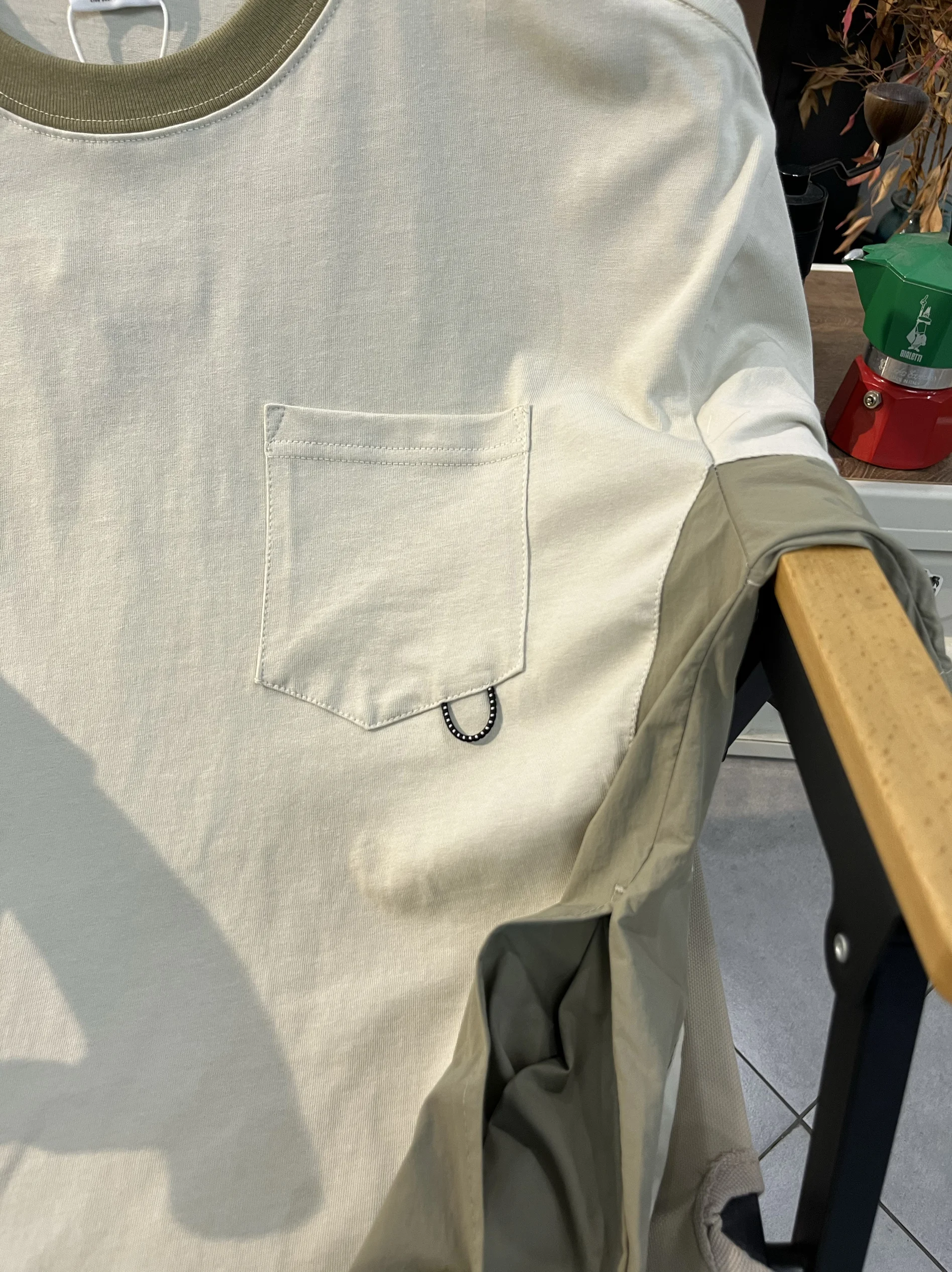 Gaben Crisp Открытый горный кемпинг Функция Лоскутная футболка-карго с короткими