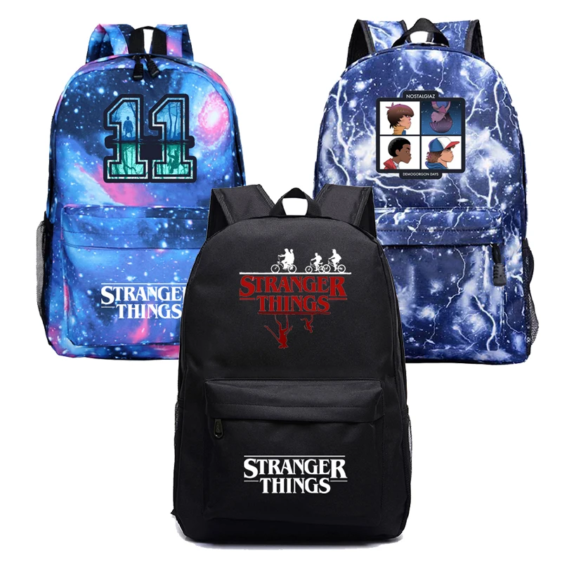 

Stranger Things Backpack For Teens Boys Girls School bags Men Travel Knapsack Women Casual Rucksack Kids Bookbags Mochila gifts
