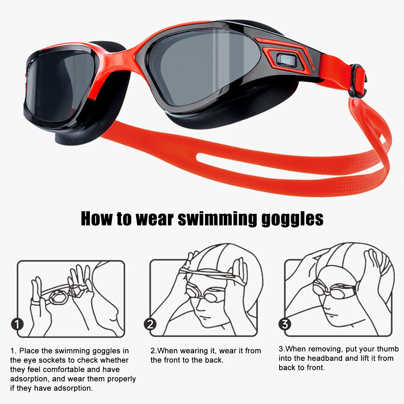 

Professional Swimming Goggles Anti-Fog Swimming Glasses Summer UV Protection Silicone Diopters Swim Sports Eyewear Pool Supplies