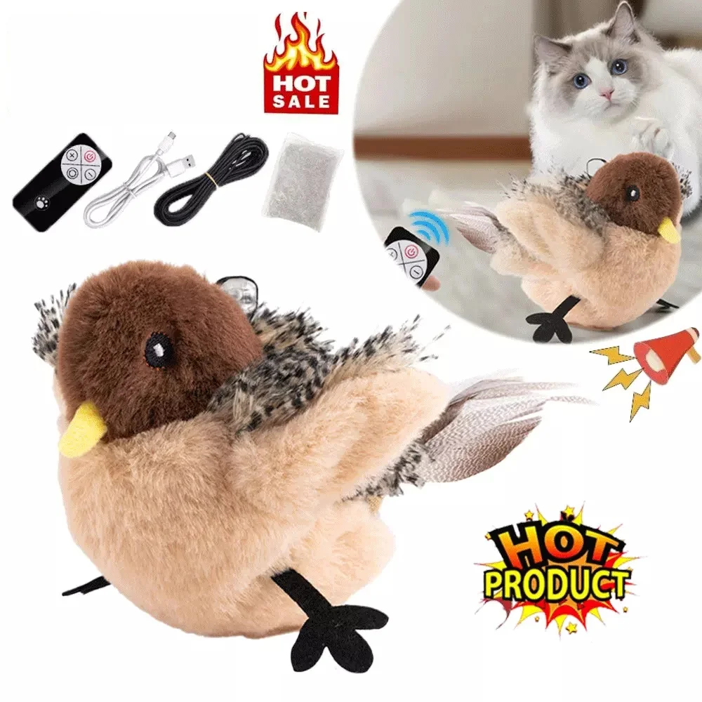 Интерактивная игрушка для кошек кипящая птица кошка хлопающая помогает