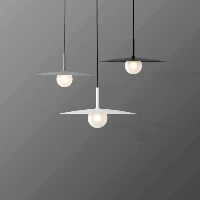 

Скандинавские светодиодные подвесные светильники, дизайнерский железный светильник для столовой, прикроватного столика, бара, лофта, деко...