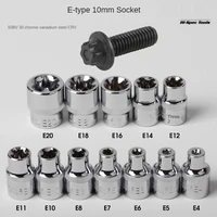 38 ratchet socket adapter universal socket hex bit holder converter for ratchet wrench hand repair tool e8e10e12e14e16e18e20