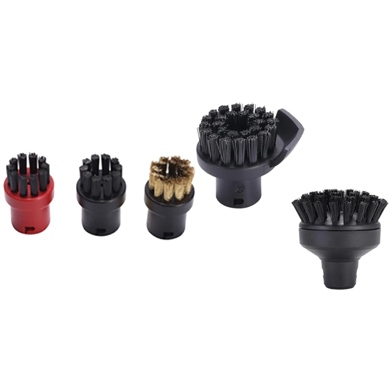 

2 Set Cleaner Parts: 1 Set Nozzle Nylon Brass Bristle Brushes & 1 Set Slit Scraper Round Brush