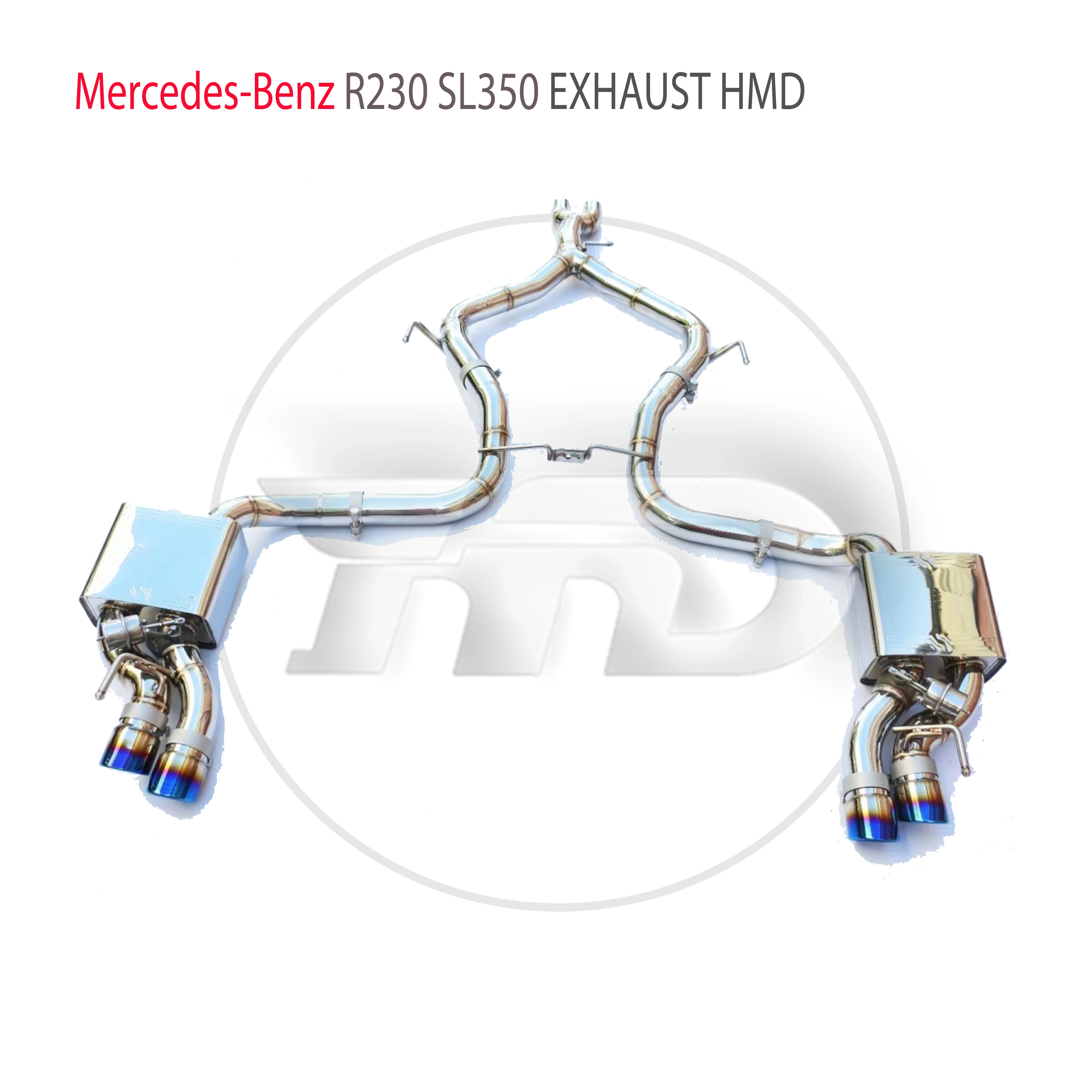 

HMD Stainless Steel Exhaust System Performance Catback is Suitable for Mercedes Benz R230 SL350 Car Muffler