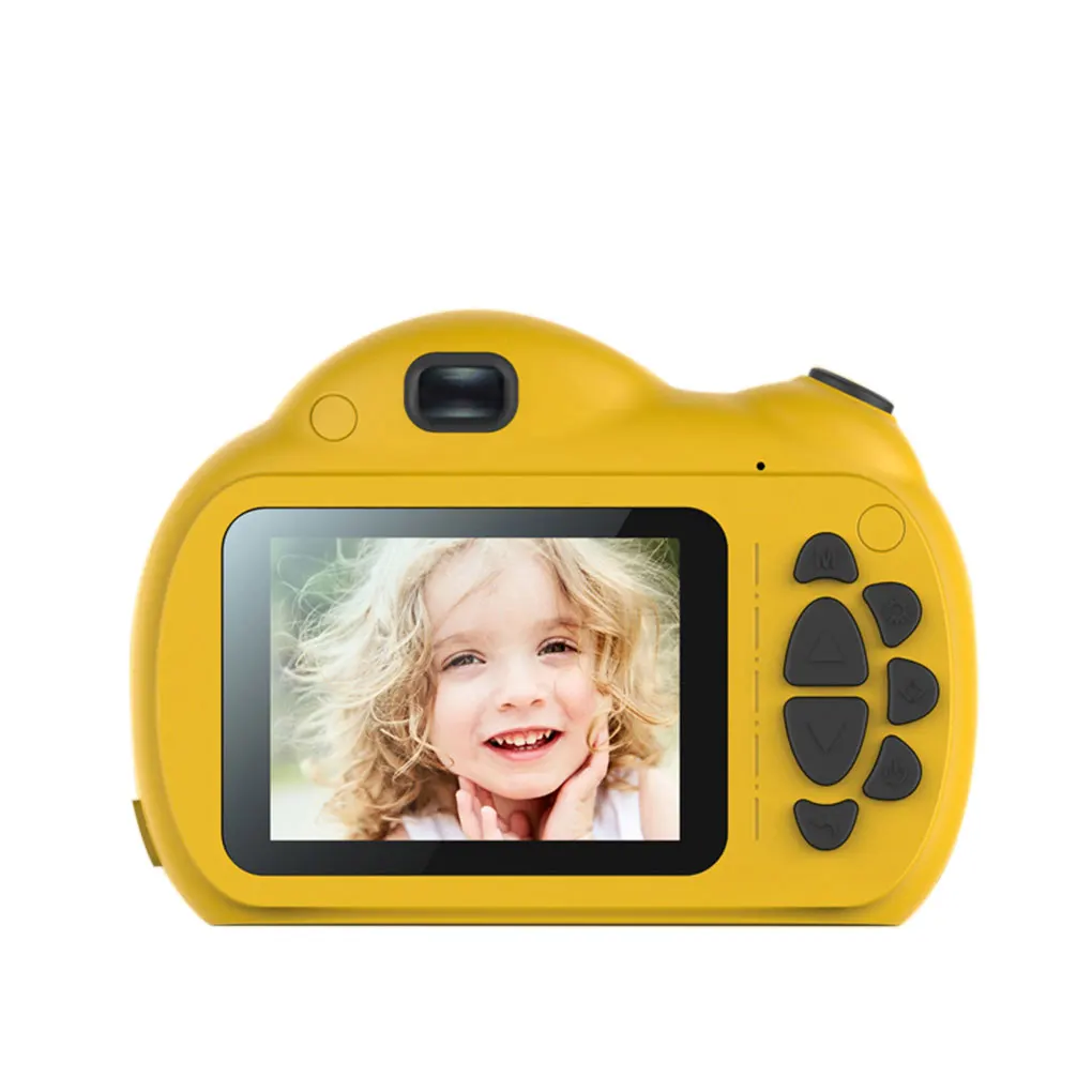 

2.4 inch 1080P Kids Digital Video Camera Multifunction Cartoon Photography Toys Children Birthday Gift Camcorder,Yellow
