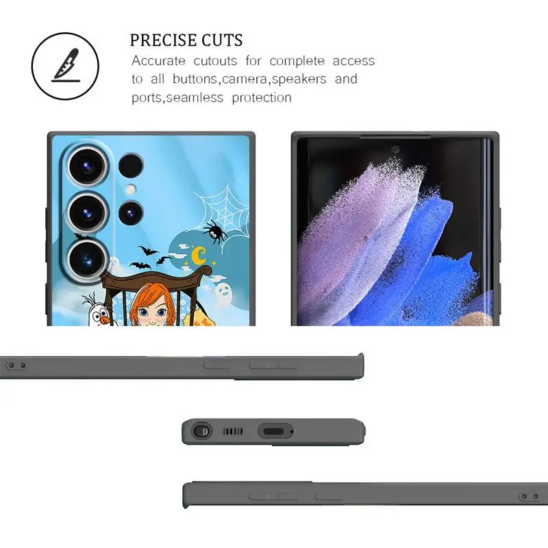 Чехол для телефона с героями Диснея Хэллоуин Белль Анна Samsung Galaxy S24 Ultra S23 S22 S21 Plus S20