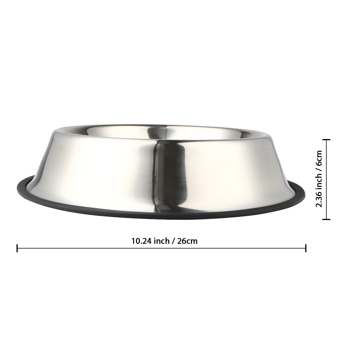 3 шт. противоскользящая миска для домашних животных из нержавеющей стали