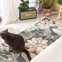 luxury soft carpet bohemia ethnic style cotton linen home decor for bedroom handmade tassel living room bedside floor mat pad