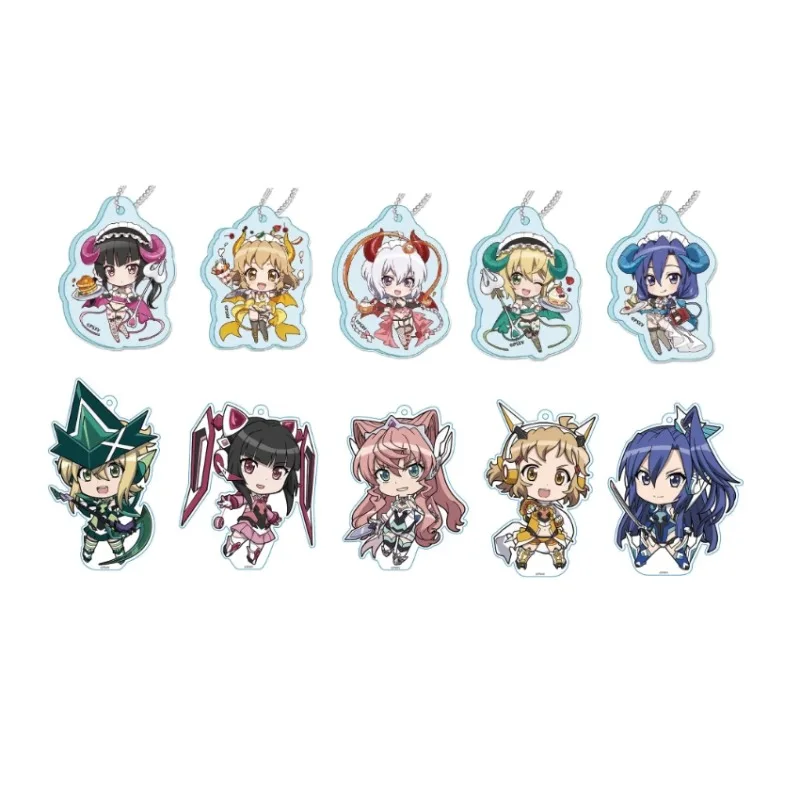 Фото Акриловый брелок-подвеска с персонажами Kanade Amou, Tsubasa Kazanari, Chris Yukine, Hibiki Tachibana, Miku Kohinata №1