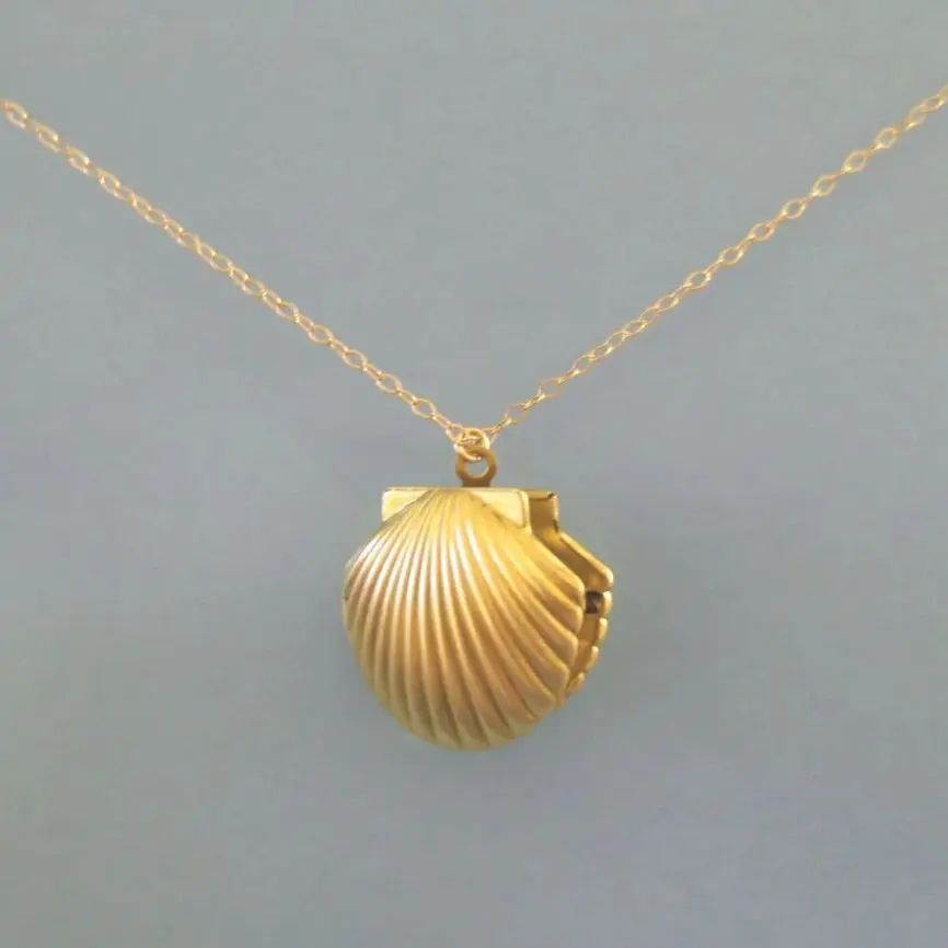 

Trendy Melody Mermaid Shell Pendant Design New Luxurious Exquisite Romantic Necklace Jewelry for Wife Girlfriend Dream Gift