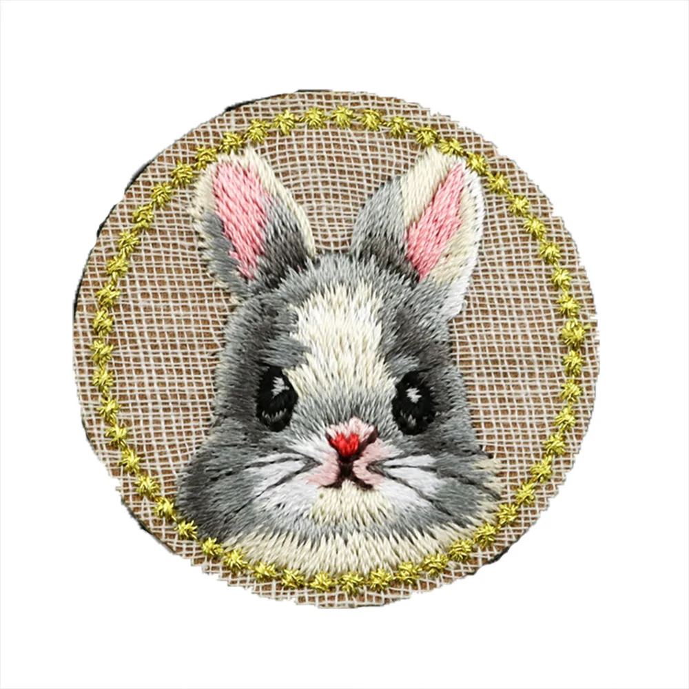 Цельная вышитая тканевая нашивка для детей значок с мультяшным рисунком сделай