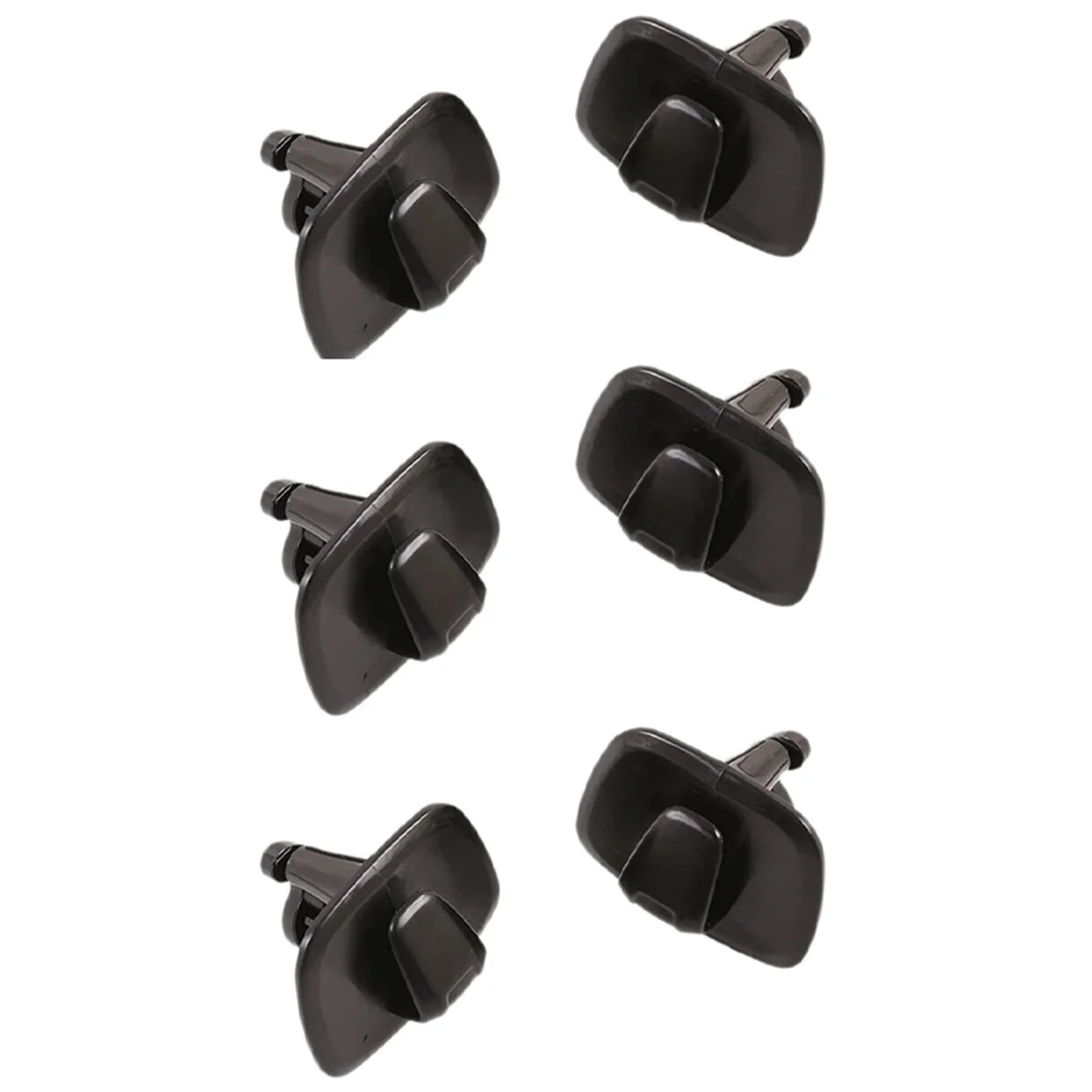 

6Pcs Car Black ABS Interior Roof Hooks Clothes Hanger Hook Trim for Volvo V90 S90 XC40 XC60 XC90 2015-2020