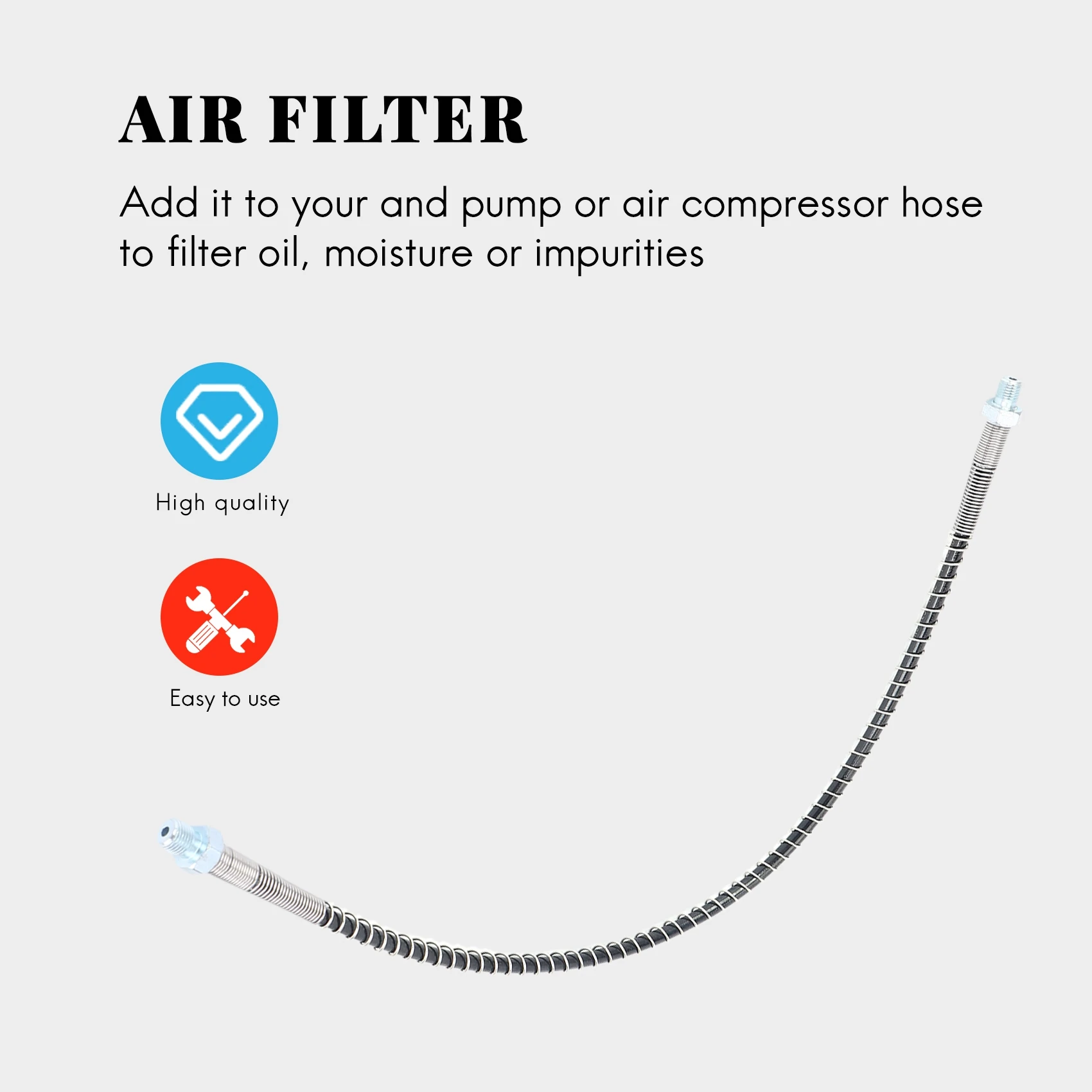 Воздушный компрессор Соединительная труба воздушный фильтр M10X1 масляный водяной