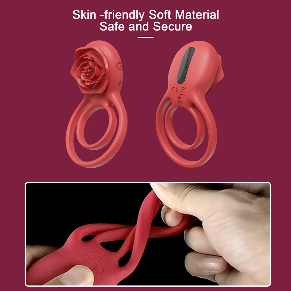 Jintrun вибратор с дистанционным управлением и кольцом для мужчин силиконовый