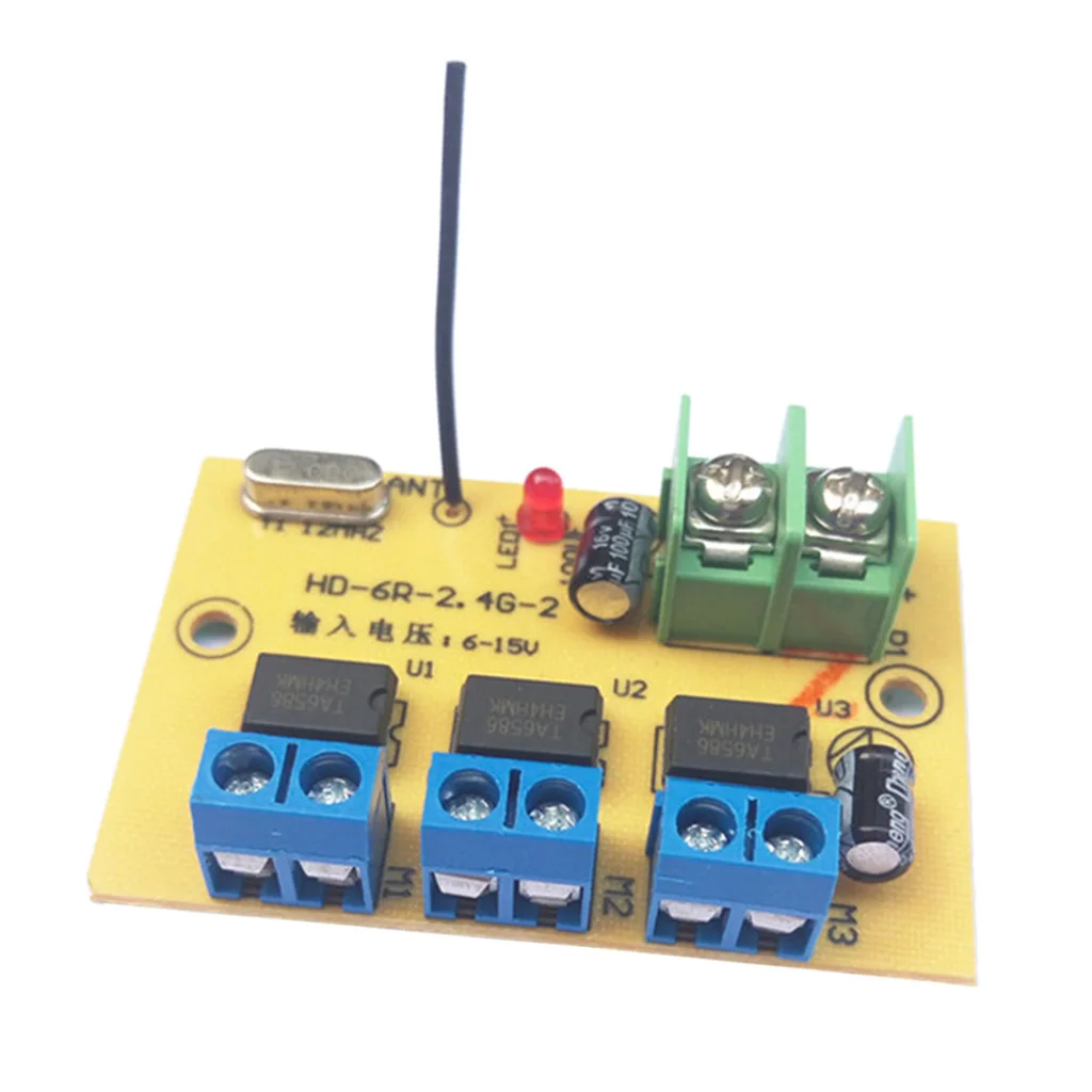 

1pc 6CH High Power 2.4GHz Wireless RC Remote Control Receiver Module DC6-15V