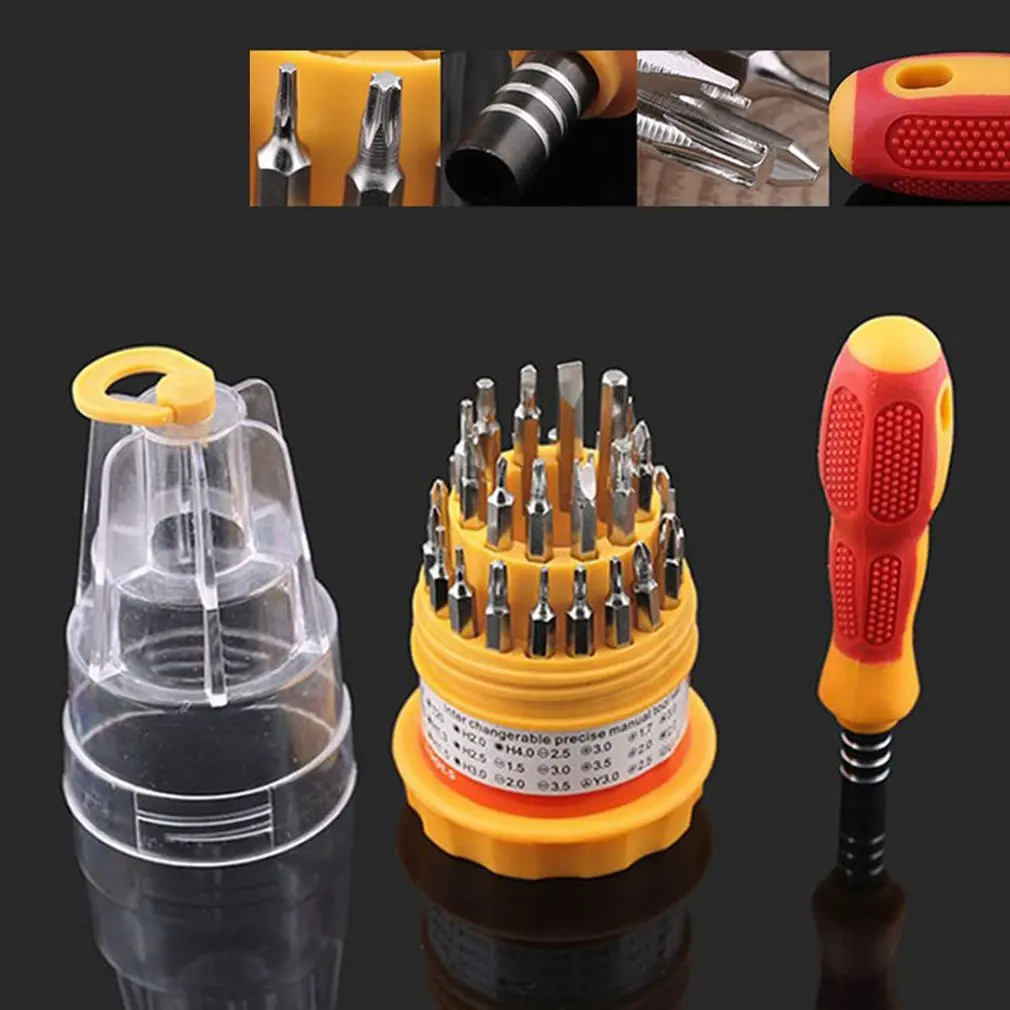 

31 In 1 Screwdriver Set Household Maintenance Tools Combination Screw Disassembly Supplies Car Emergency Tool