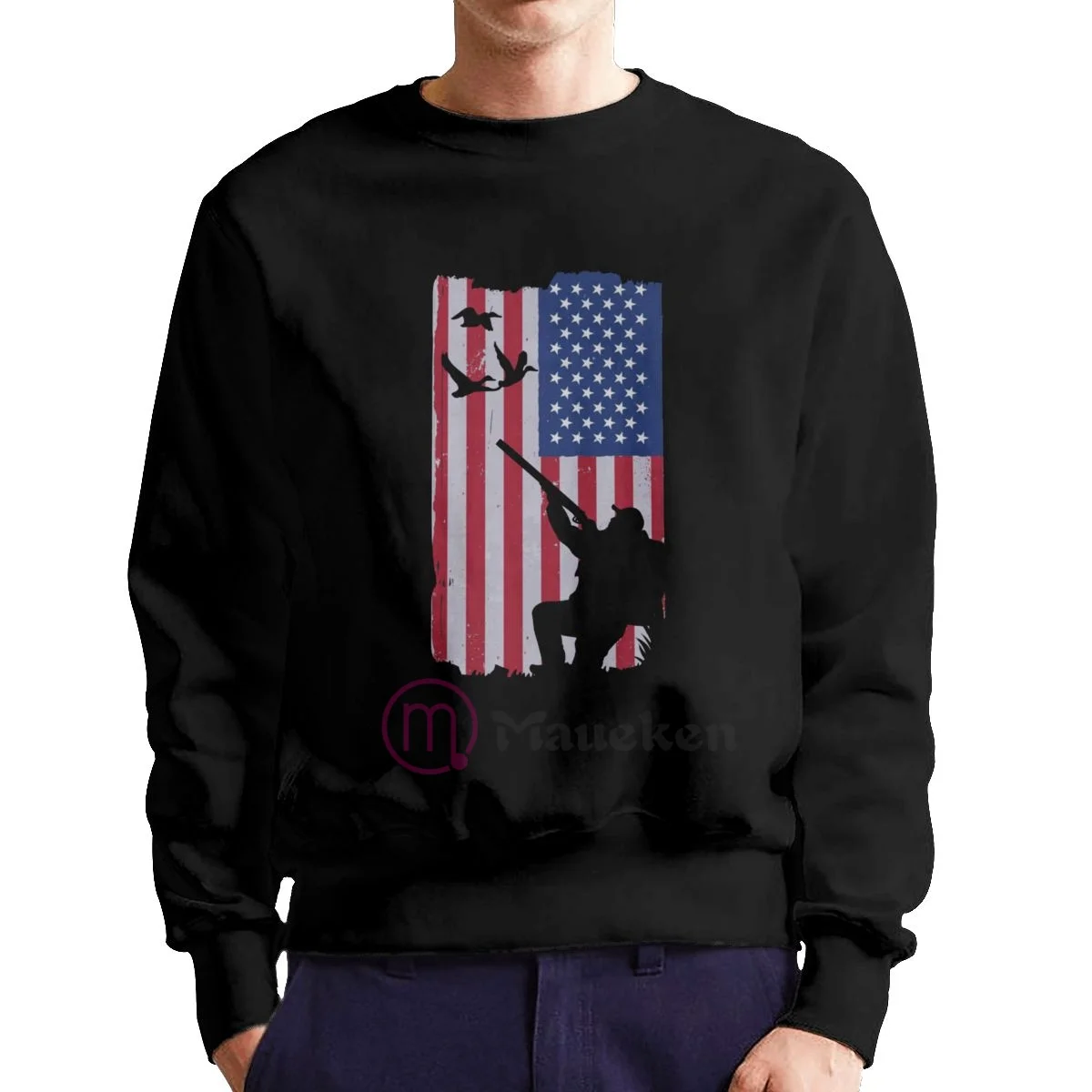 USA Flag America Hunting Cotton Hoodies Men Sweatshirt Sweat Hip Hop Streetwear Tracksuit Clothing