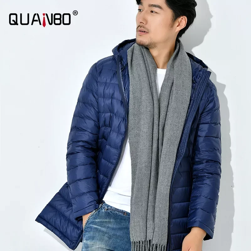 New2022 Size 5XL 6XL 8XL  7xl Coats Men's Long Ultralight Packable Hooded Down Jacket Puffer Down Coats Black  Casual  Jacke