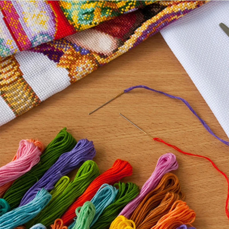 KRABALL Набор Для Вышивания Из 4 Предметов С Волшебным Нитевдевателем Игл Большим