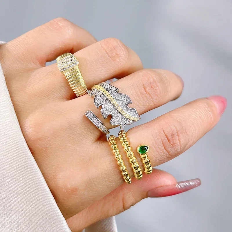 XUYUANFEN Серебряное нефритовое кольцо в стиле ретро со змеей 925 комплект с легкими и