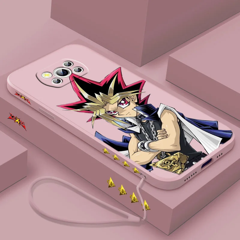 D-uel M-onsters Anime для POCO X6 X5 X4 X3 NFC F6 F5 F4 F3 M6 M5 M4 M3 C65 C40 C55 Pro GT Чехол телефона с жидкой левой