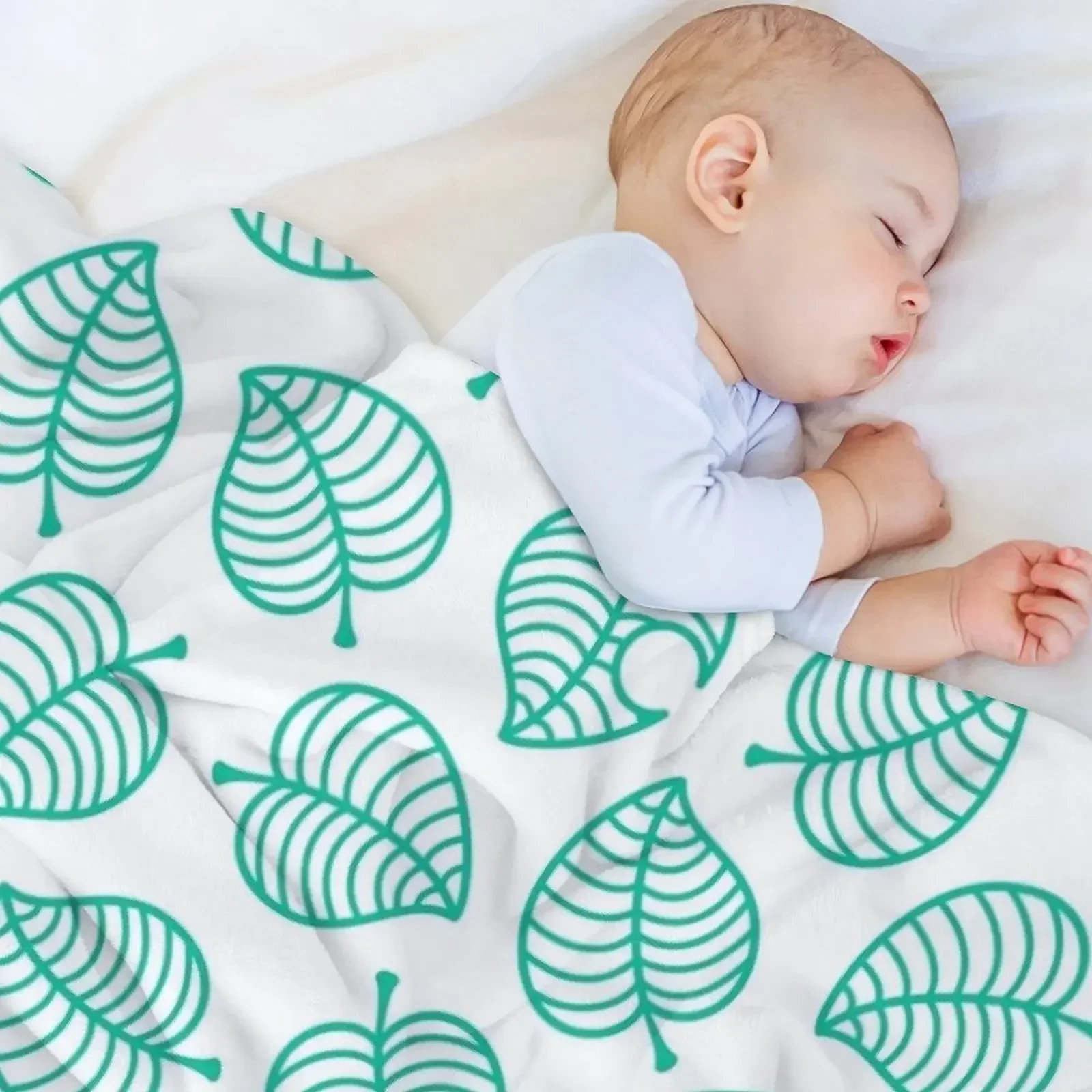 Одеяло с листьями Тауки для малышей фланелевые декоративные плюшевые одеяла