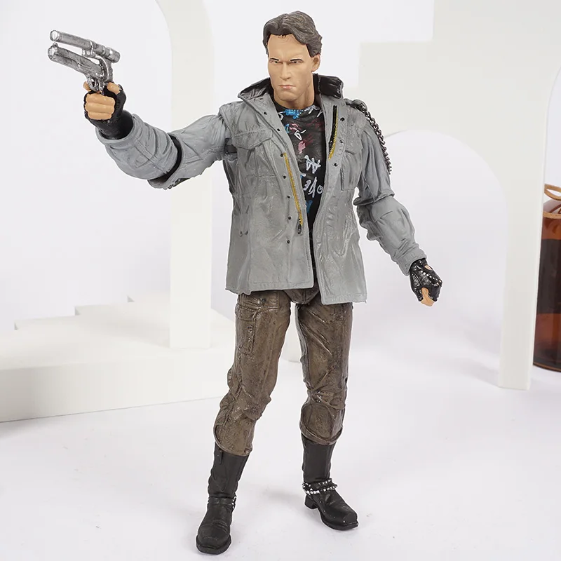Экшн-фигурка NECA The Terminator Schwarzenegger Коллекционная модель из ПВХ | Игрушки и хобби
