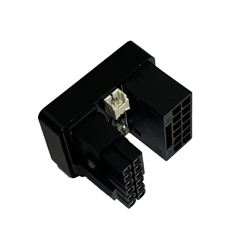 Фото AIJS 16-контактный адаптер питания графического процессора RTX4090/4080/4070 ARGB-SYNC 180-градусный разъем видеокарты ATX3.0 №5