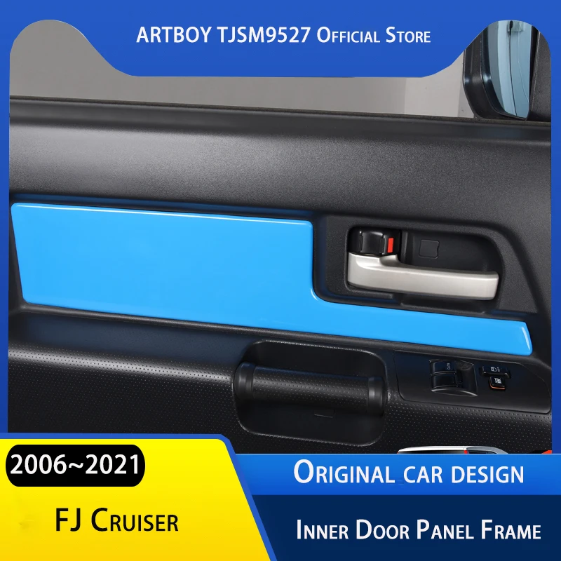 

Наклейка на внутреннюю панель двери для Toyota FJ Cruiser, из АБС-углеродного волокна