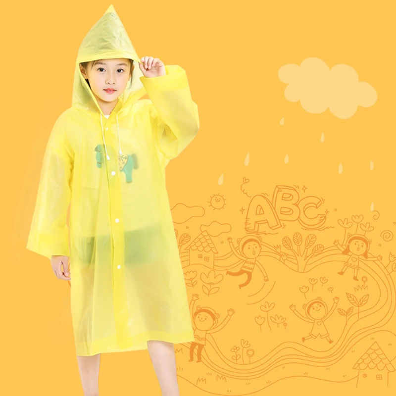 Одноразовая ветровка дождевик детский непромокаемый плащ для кемпинга и