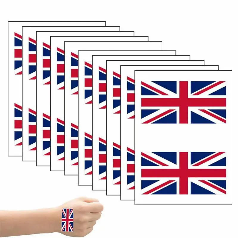 

Временная тату-наклейка с флагом Великобритании, 20/30 листов