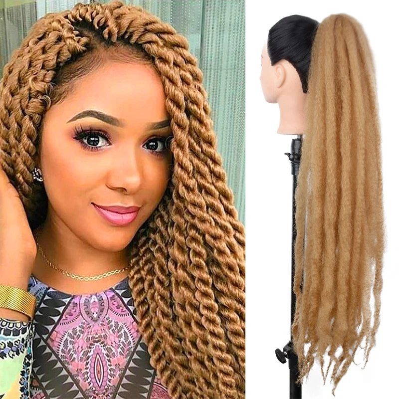 Синтетические косички для канекало длинные волнистые удлинения волос красного