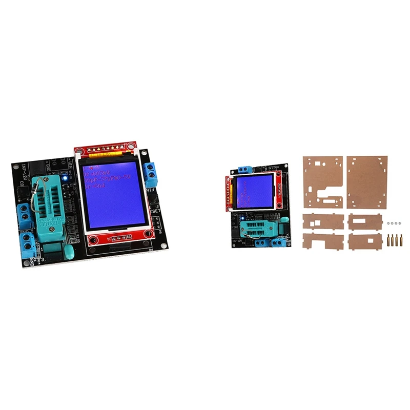 

Best GM328B Transistor Tester LCR Diode Capacitance ESR Voltage Frequency Meter PWM Kit Finished