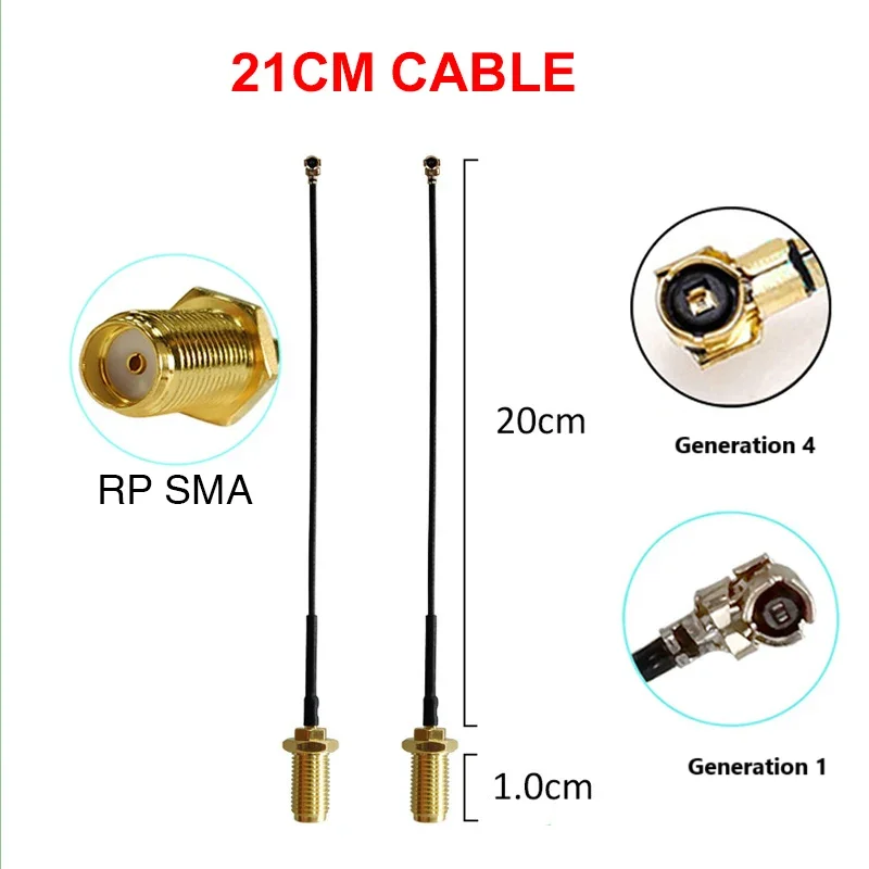 Фото GWS 2p 5p 868 МГц 915 МГц Антенна 5dbi SMA Штекерный разъем GSM IOT антенна 21 см RP-SMA/u.FL Косичка Кабель типа 1 4 CE OEM оптом №3