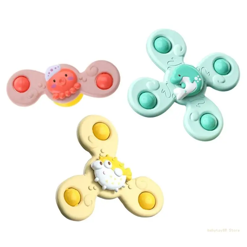

Y4UD Bathing Toy Baby Water Toy Rotating Flower Spinner Toy Indoor Bathtub Gift Water Playset for Baby 3Month Mold Free