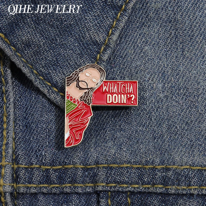 

Jesus I Saw That Enamel Pin Badges Brooch Metal Accessories Gift for Friends Lapel Clothes Jewelry Cartoon Custom Wholesale