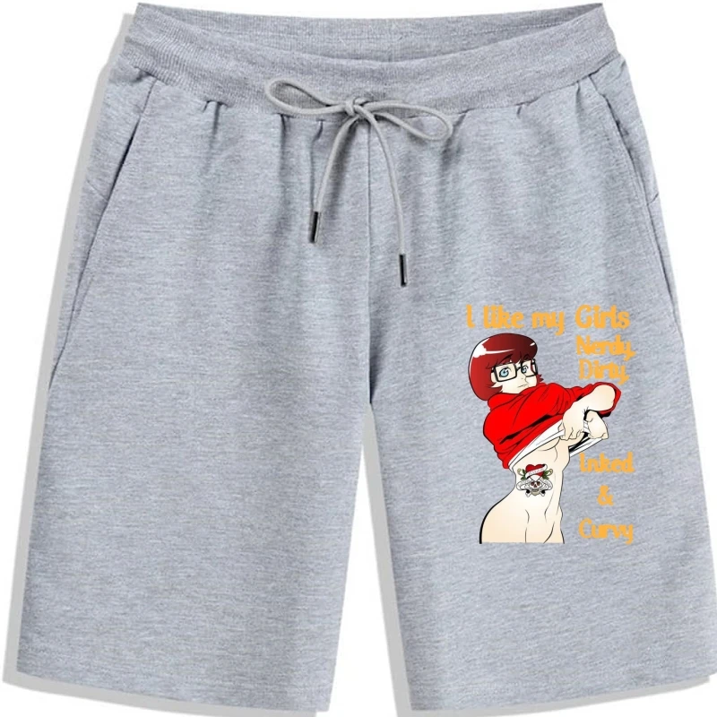 

Nerdy Dirty Inked And Curvy Unisex Velma men Shorts Plus summer men Shorts shorts for men