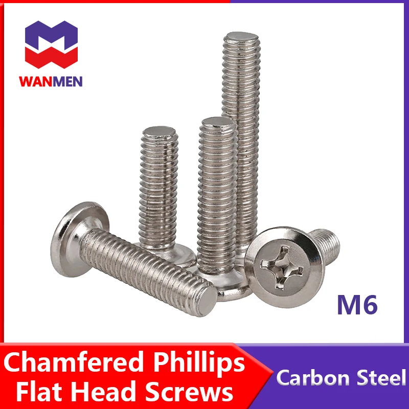 Flat Head Chamfered Phillips Screw Hardware Screw Crib Accessories Screw / Bedside Cabinet Furniture Screw