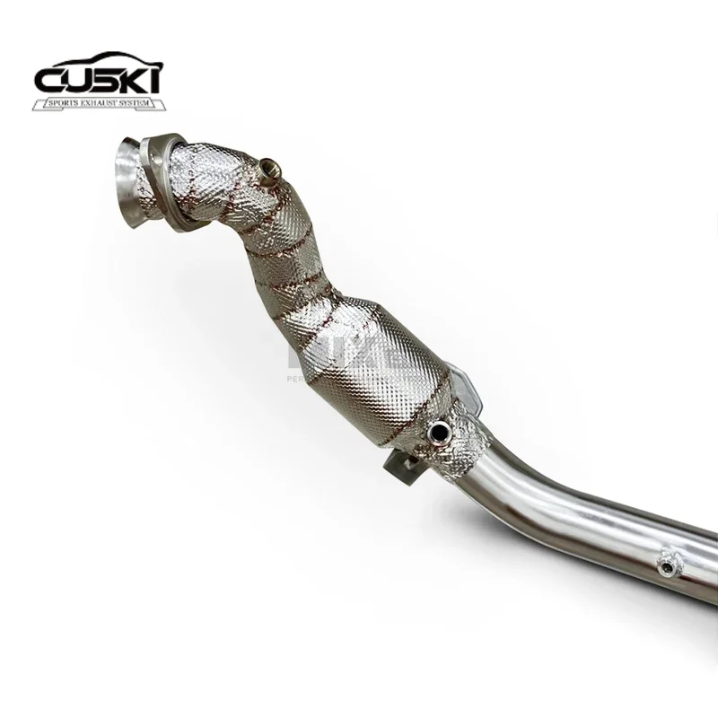 Pertains to Ford Mustang 2.3T Выпускной коллектор без нижней трубы в форме кошки фитинги для