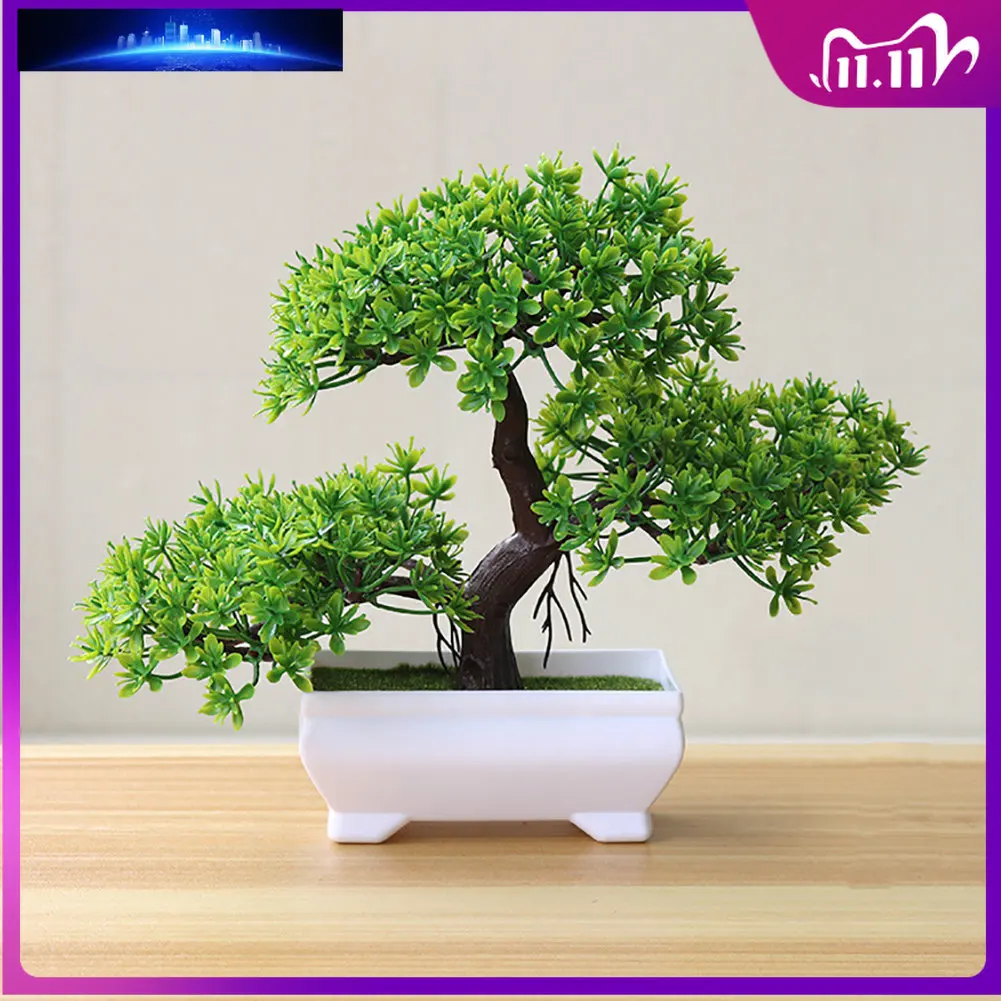 

Artificial Plant Artificial Flower Home Decor Bonsai Tree Pot Plant Fake Flower Potted Ornament for Home Room Garden Decoration
