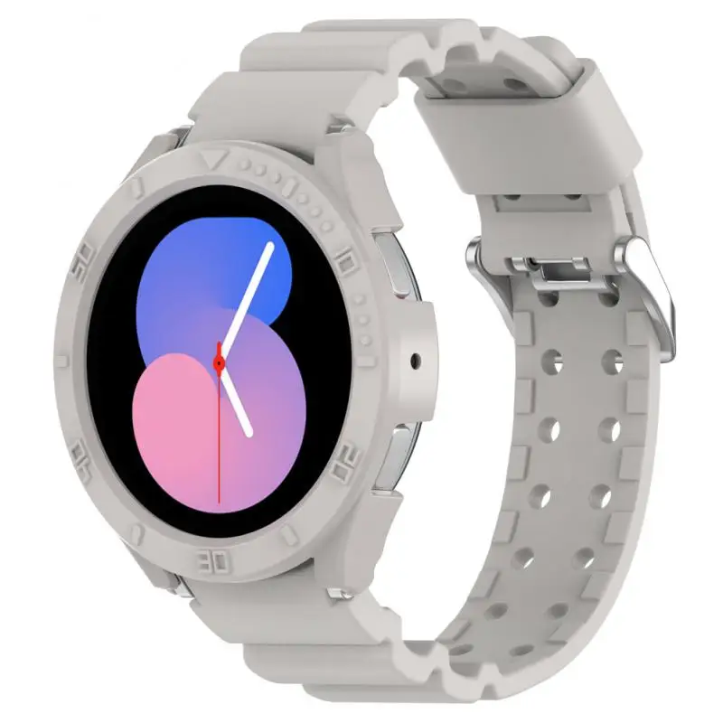 

Ремешок для Samsung Galaxy Watch 5/Watch5 PRO, силиконовый браслет с чехлом для шкалы 44 мм, смарт-Аксессуары для Samsung Watch 5, разные цвета