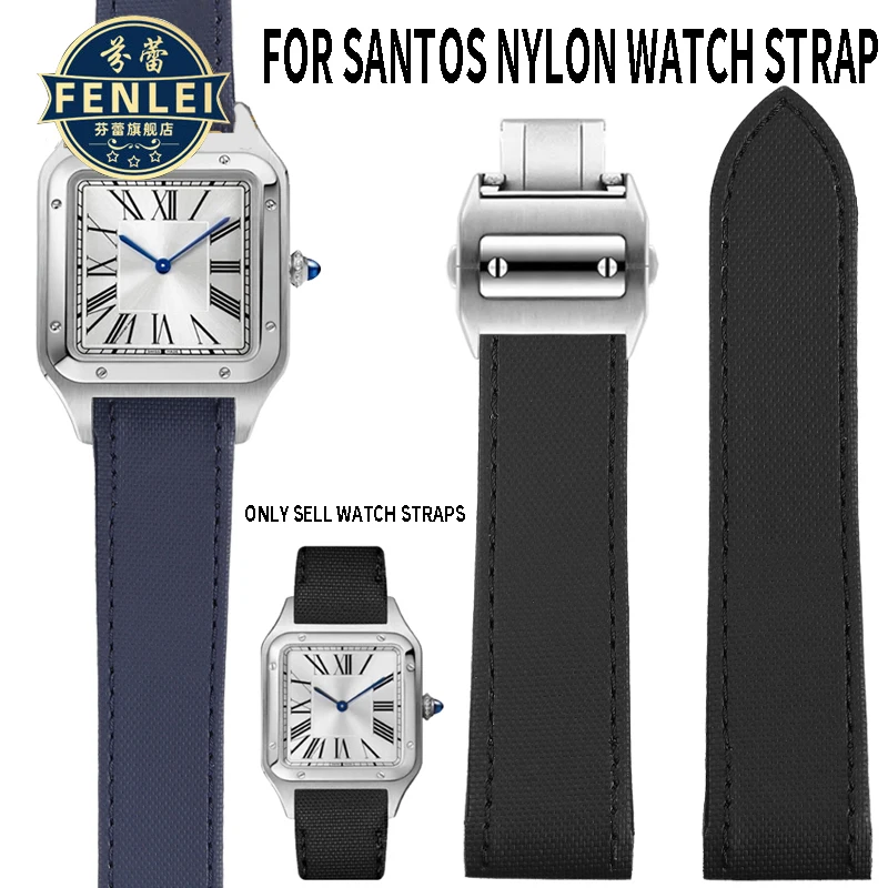 Ремешок для наручных часов 100 женщин браслет из натуральной кожи нейлона холста 23