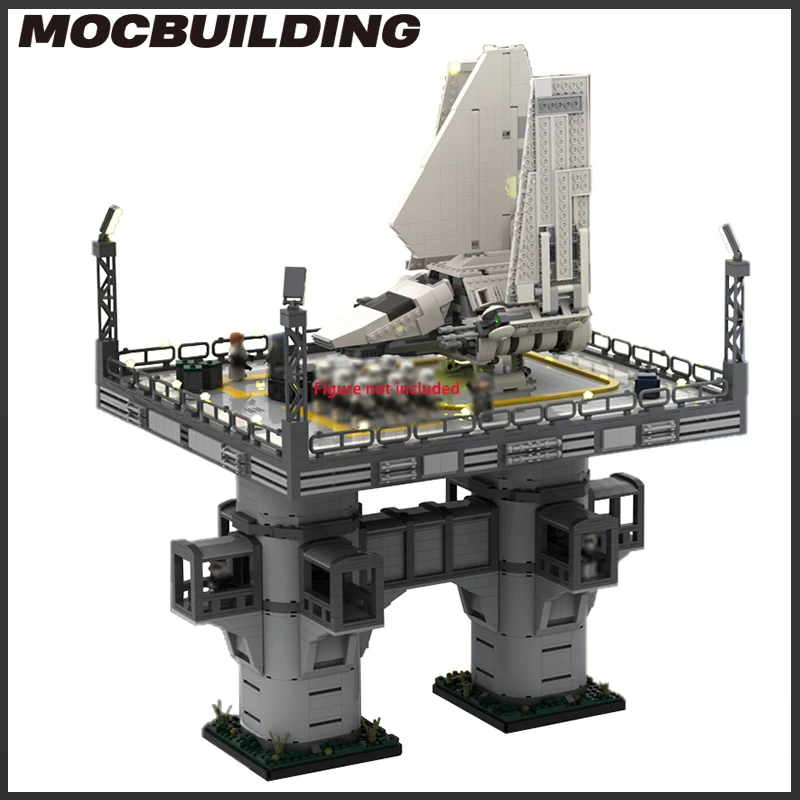 

Moc Starship Build Blocks Transporter Space War Movie Fighter Shuttle TIE ship DIY Brick Model Kid Toys Birthday Gift Playset