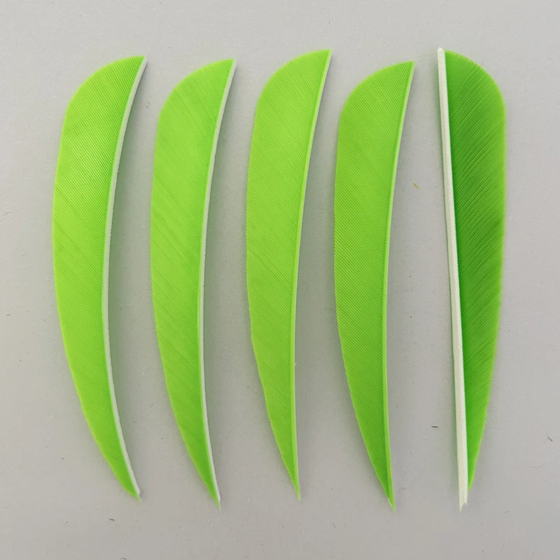 50 шт. 4-дюймовые перья индейки для травления стрел левое крыло параболические