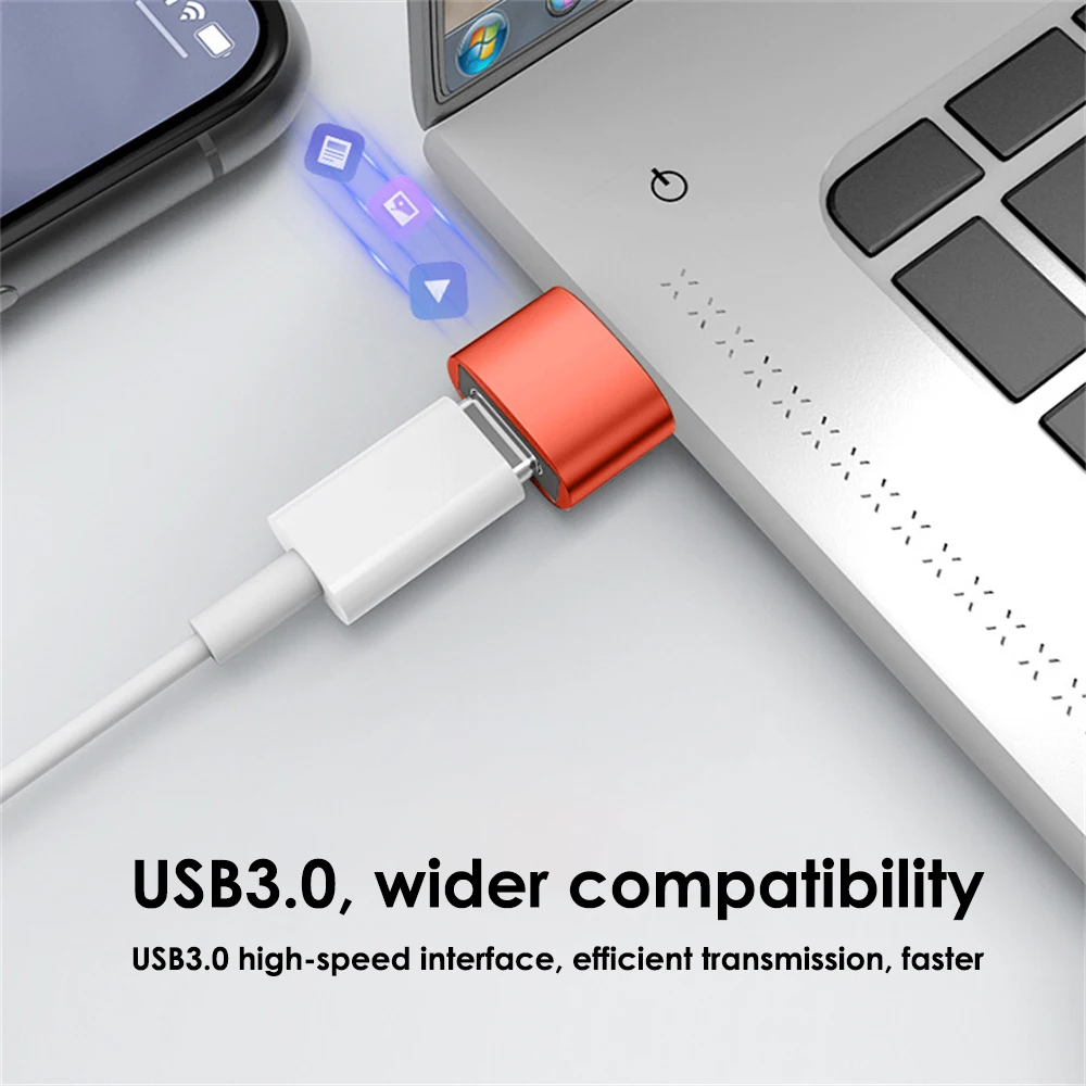 

6A Type C Female To USB A Male OTG Adapter USB-C Converter For Macbook Xiaomi Samsung Oneplus Realme Cable Connector Adaptor